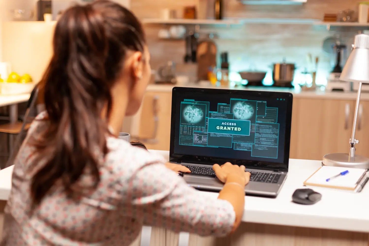 Tatbandi AI-Powered Security dashboard showing AI CCTV monitoring and real-time security alerts